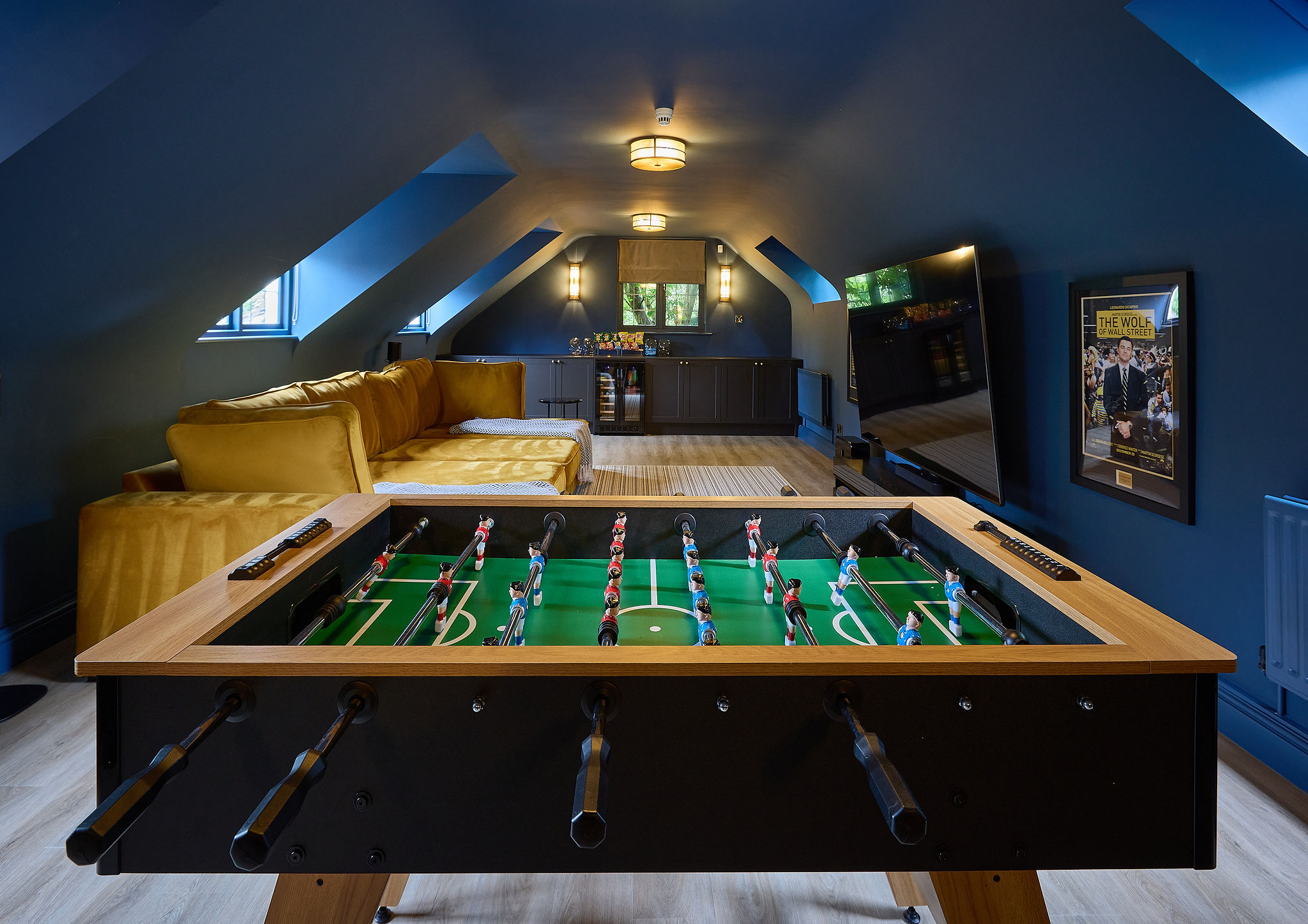Games & media room interior design by Elmbridge Design, Burwood Park project photo 10