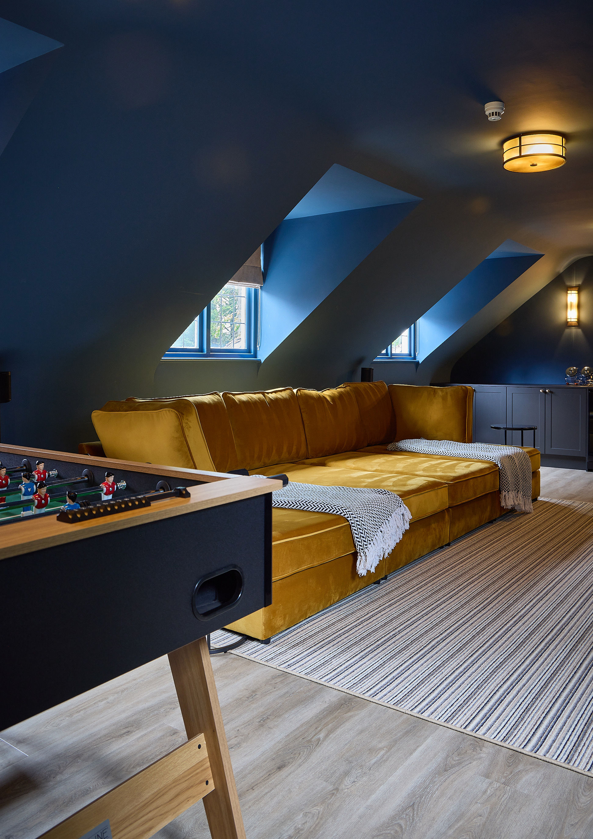Games & media room interior design by Elmbridge Design, Burwood Park project photo 2