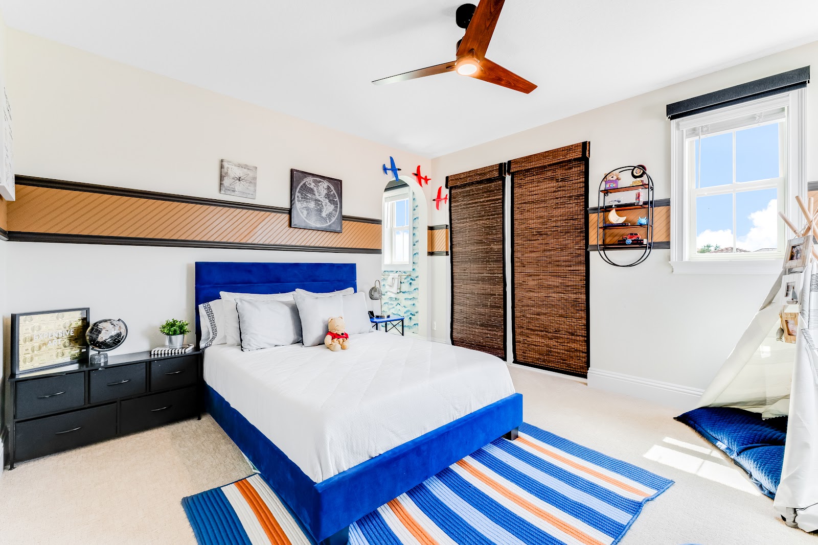 Bedroom interior design by Elmbridge Design, project photo 6
