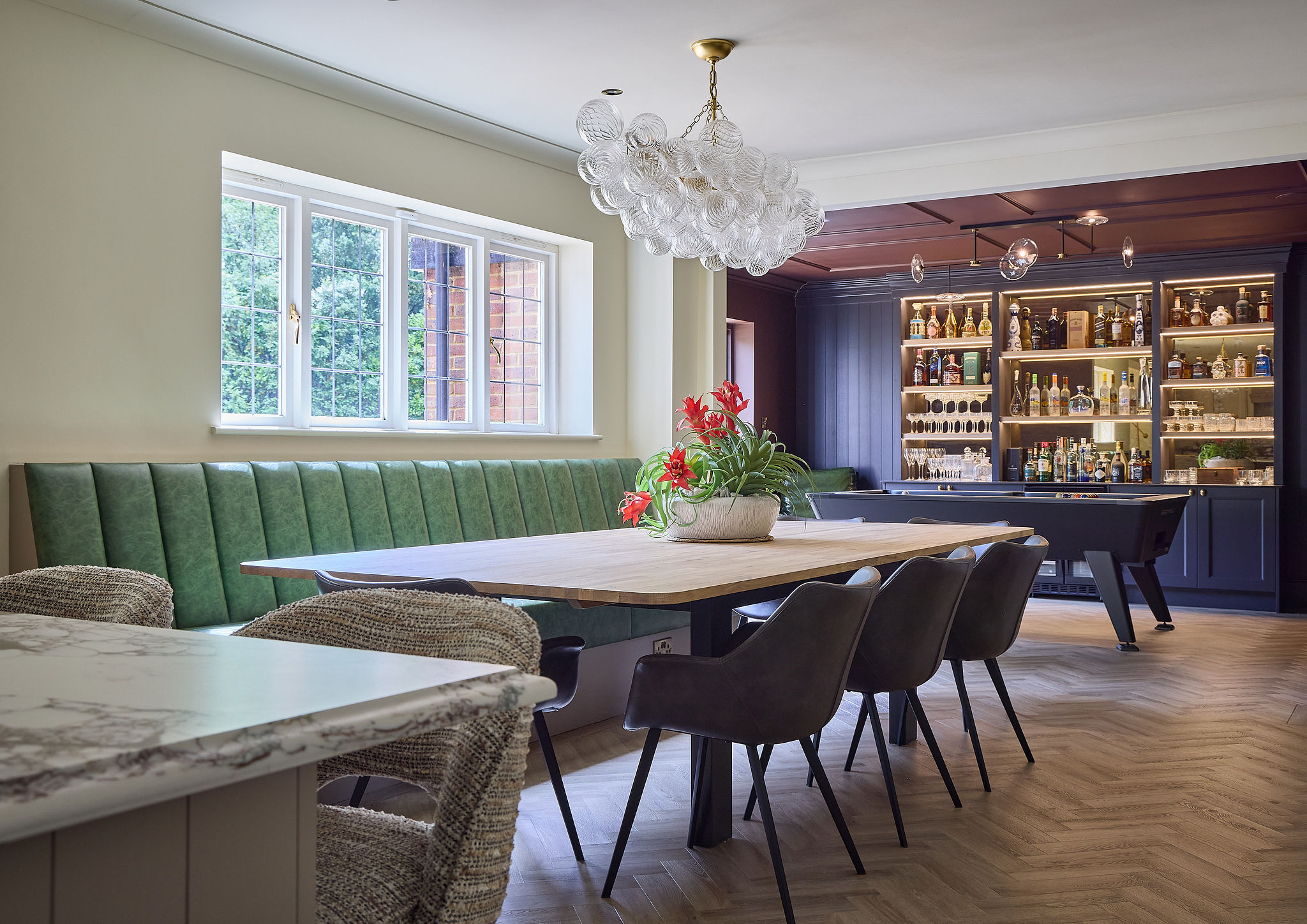 Dining room interior design by Elmbridge Design, Burwood Park project photo 3
