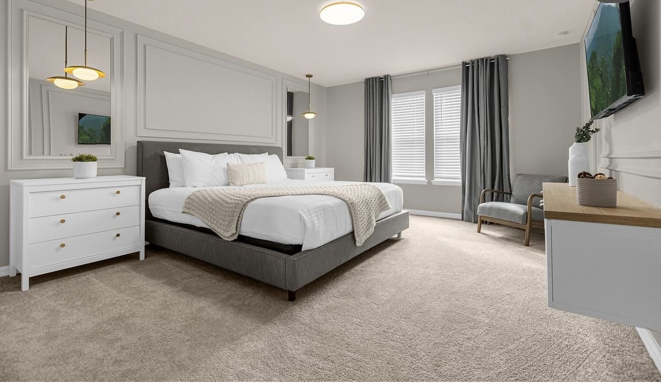 Bedroom interior design by Elmbridge Design, project photo 2