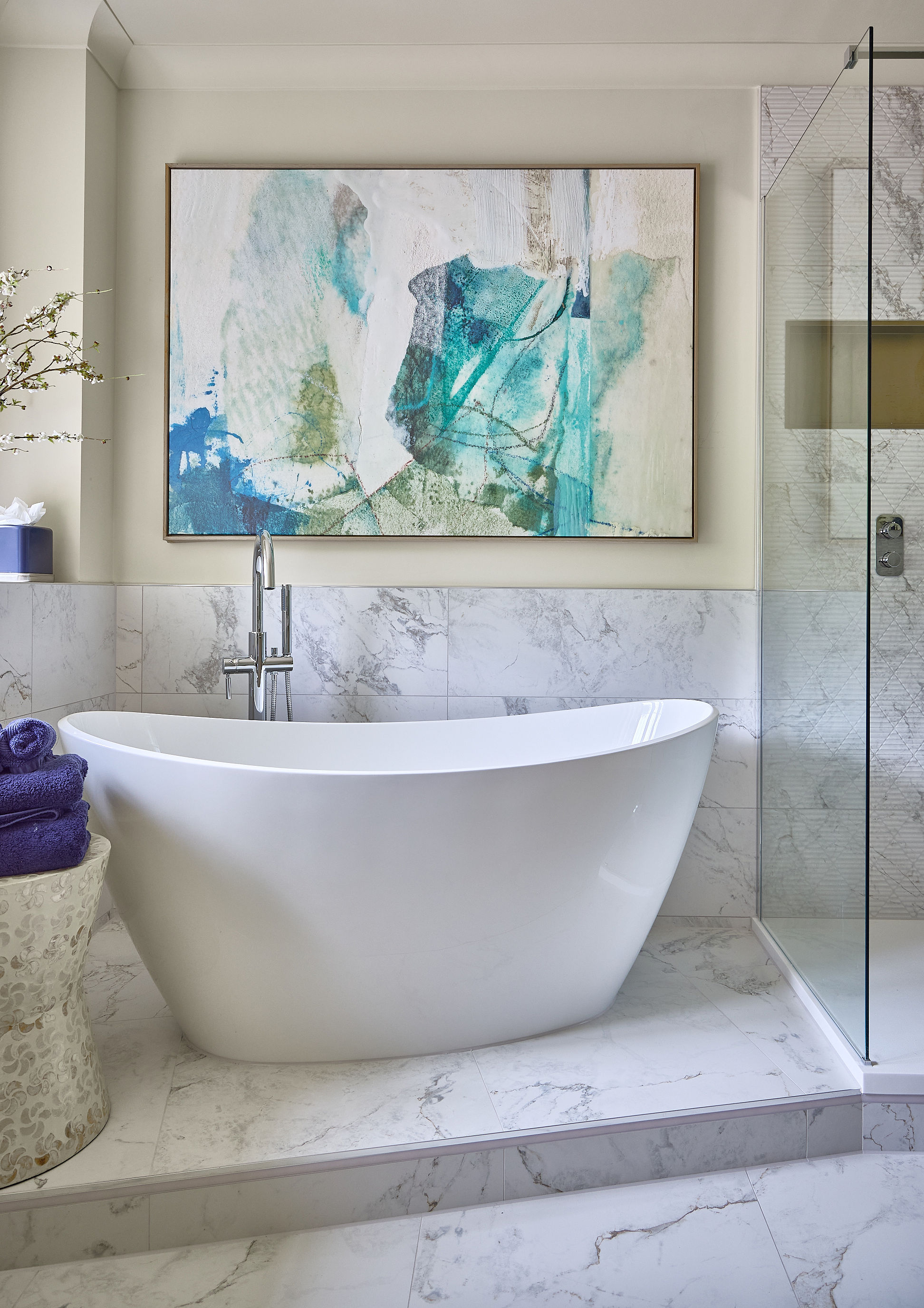 Bathroom interior design by Elmbridge Design, Burwood Park project photo 22