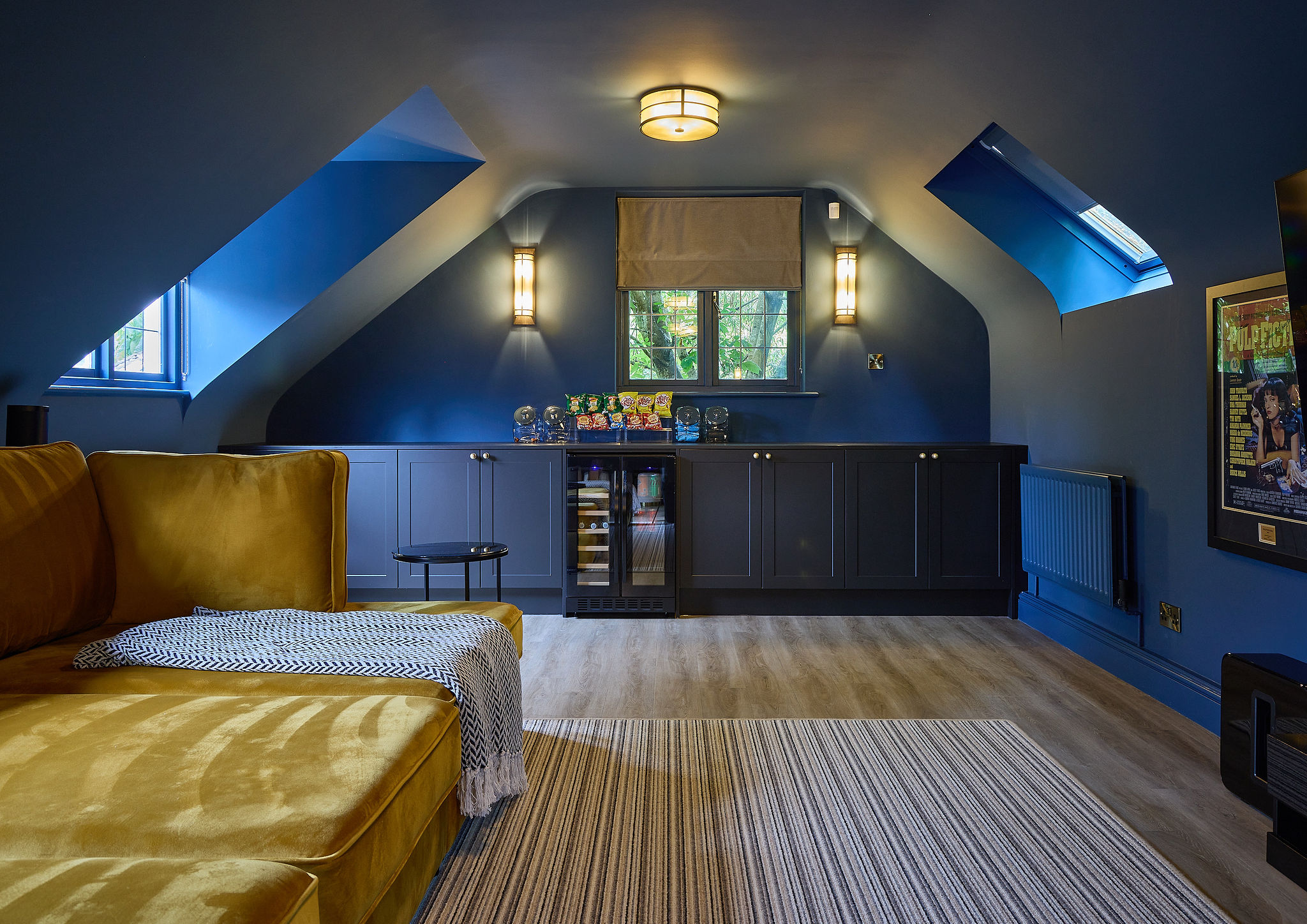 Games & media room interior design by Elmbridge Design, Burwood Park project photo 4