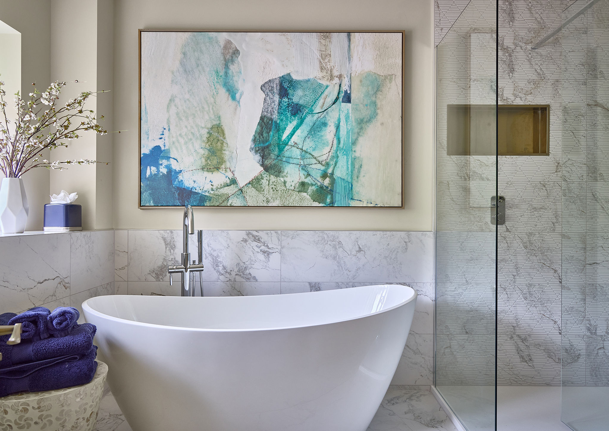 Bathroom interior design by Elmbridge Design, Burwood Park project photo 13