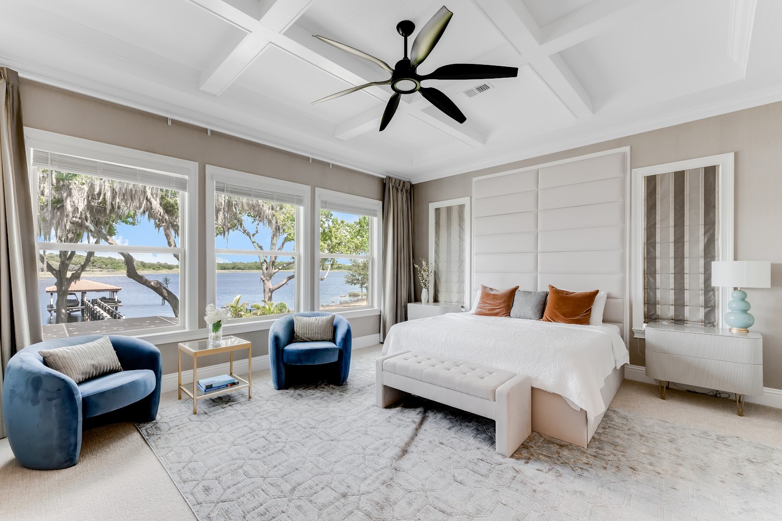 Bedroom interior design by Elmbridge Design, project photo 9