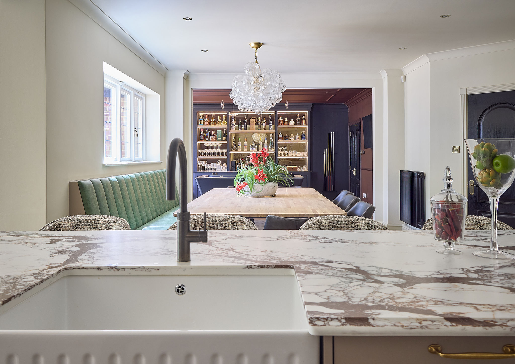 Living room interior design by Elmbridge Design, Burwood Park project photo 15